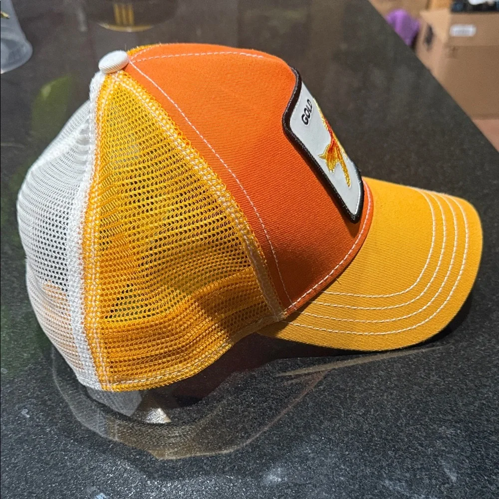 Goorin Bros Goldfish Patch Trucker Hat - Orange & Yellow